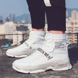 New Fashion Men High Top Shoes Designer Chunky Sneakers 2020 Spring Autumn Casual Comfortable Mens Trainers Sepatu Sneaker Pria